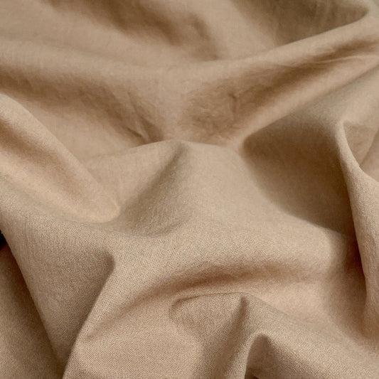 REMNANT Charlie Cotton Voile Latte - 2.25 yards-Fabric-Spool of Thread