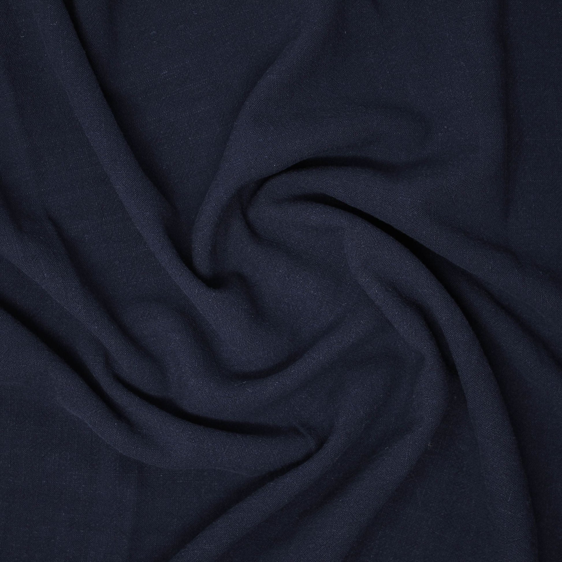 REMNANT Joni Rayon Linen Noil Indigo - 0.28 yards-Fabric-Spool of Thread