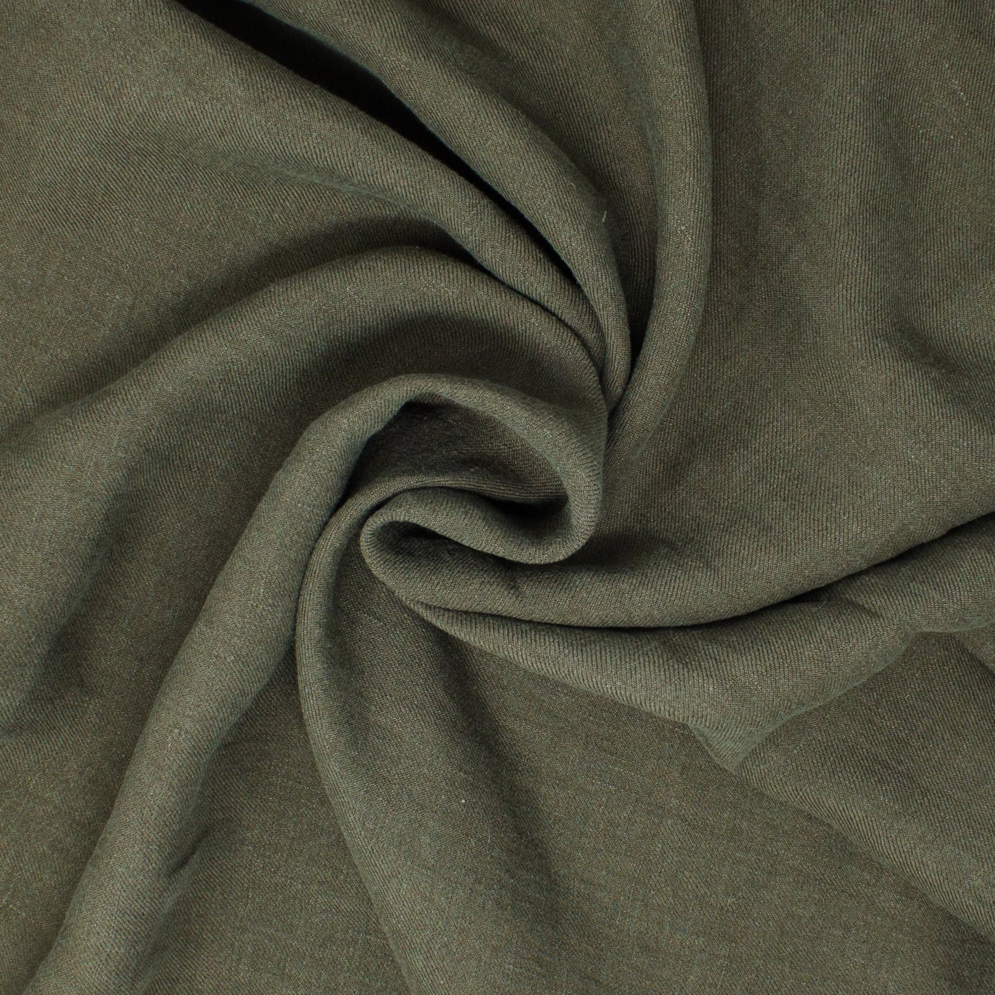 Rowen Sandwashed Linen Twill Army ½ yd-Fabric-Spool of Thread