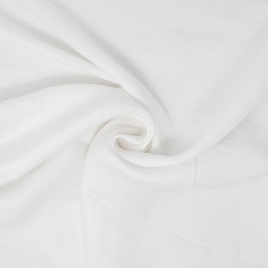 Rowen Sandwashed Linen Twill Ivory White ½ yd-Fabric-Spool of Thread