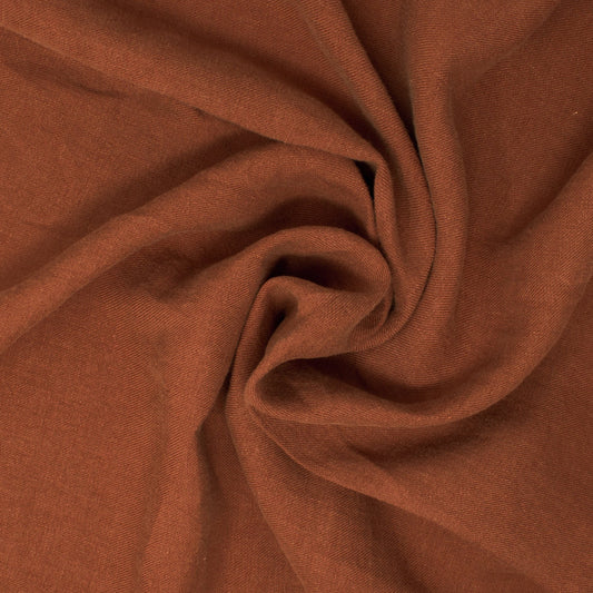 Rowen Sandwashed Linen Twill Maple Spice ½ yd-Fabric-Spool of Thread