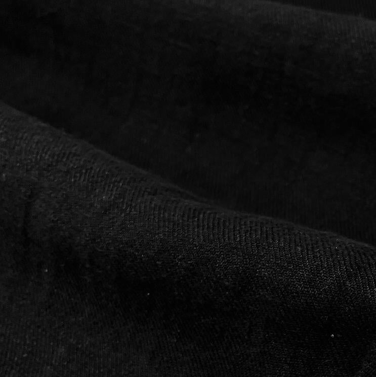 Rowen Sandwashed Linen Twill Midnight Black ½ yd-Fabric-Spool of Thread