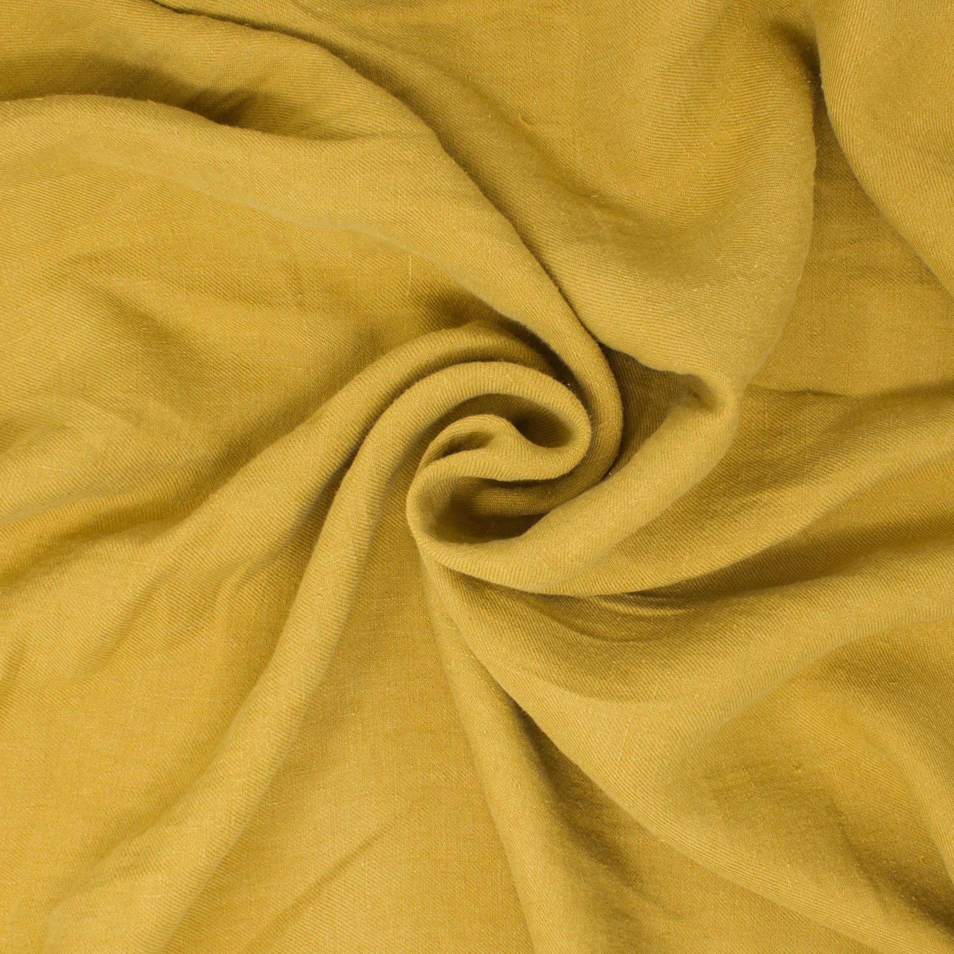 Rowen Sandwashed Linen Twill Mustard ½ yd-Fabric-Spool of Thread