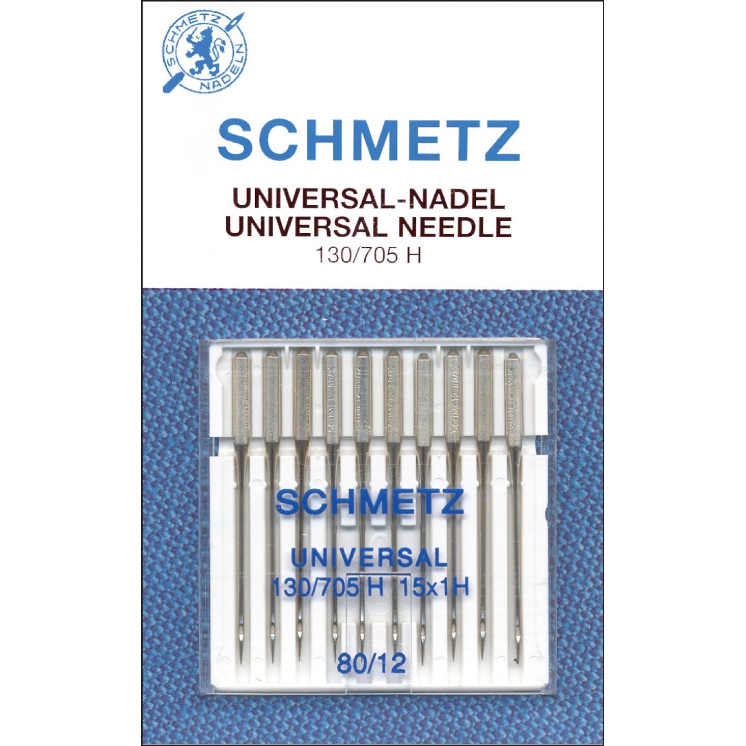 Schmetz Universal Sewing Machine 10 Needle Pack, 80/12-Notion-Spool of Thread