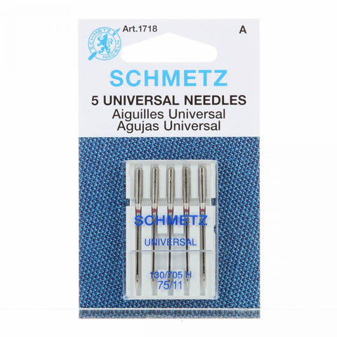 Schmetz Universal Sewing Machine 5 Needle Pack, 75/11-Notion-Spool of Thread