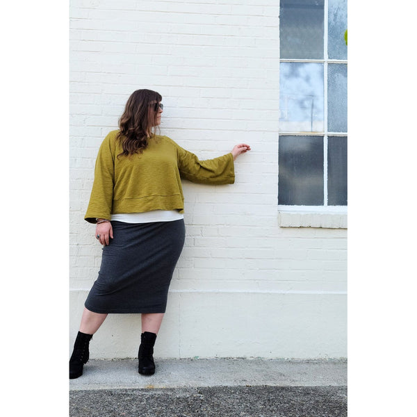 Sew House Seven Cosmos Sweatshirt and Elemental Pencil Skirt Curvy Fit Paper Pattern-Pattern-Spool of Thread
