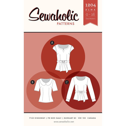 Sewaholic Alma Blouse Paper Pattern-Pattern-Spool of Thread