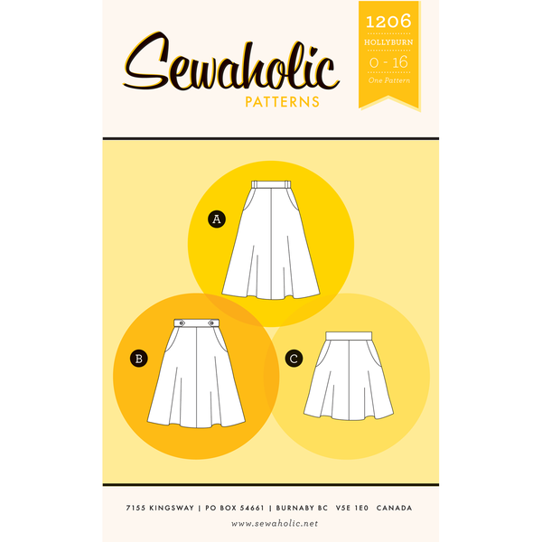 Sewaholic Hollyburn Skirt Paper Pattern-Pattern-Spool of Thread