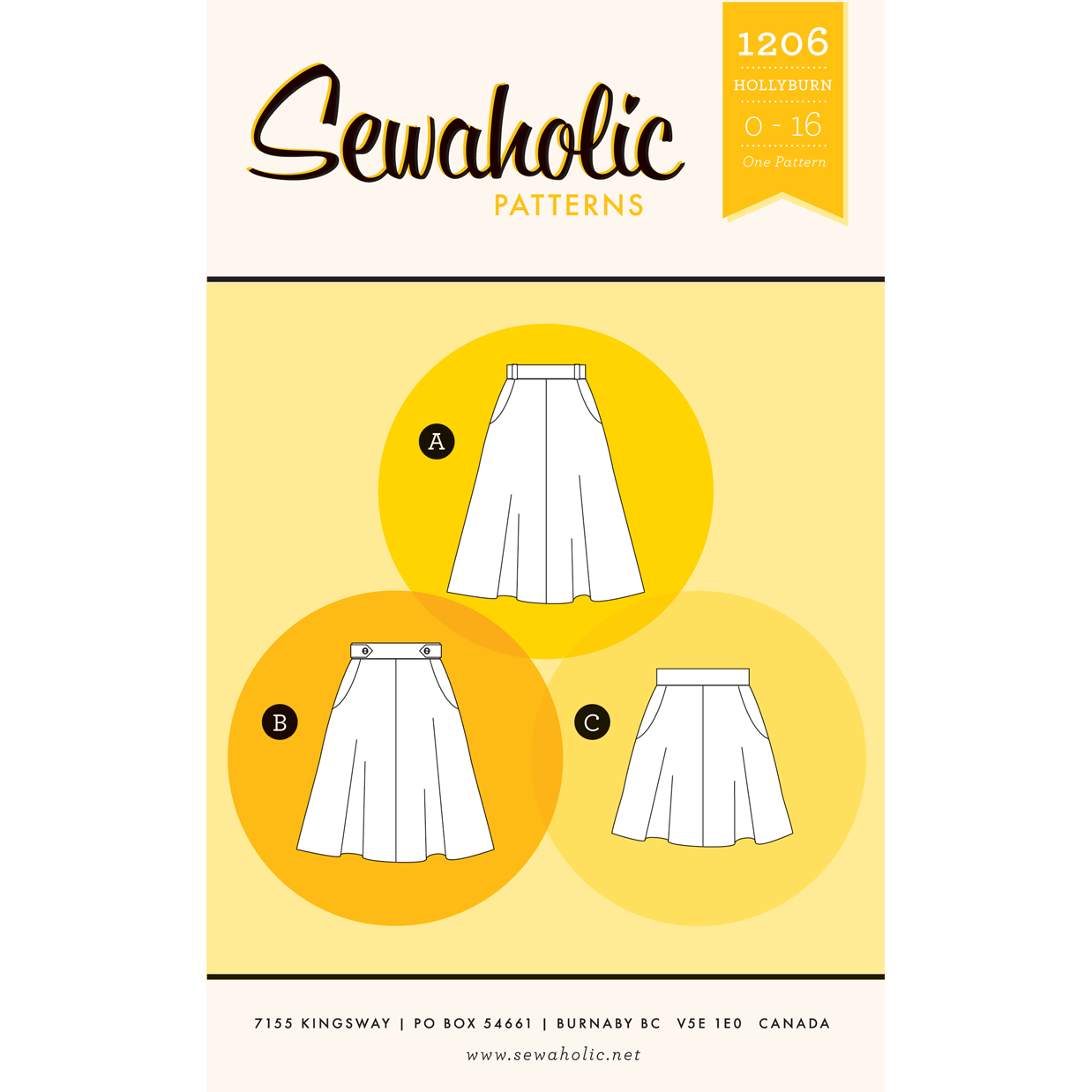 Skort Paper Pattern Sewaholic Hollyburn Skirt Paper Pattern – Spool of Thread