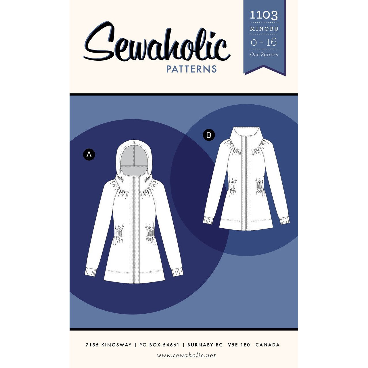 Sewaholic Minoru Jacket Paper Pattern-Pattern-Spool of Thread