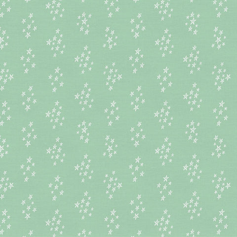 Shoot For The Stars Green ½ yd-Fabric-Spool of Thread