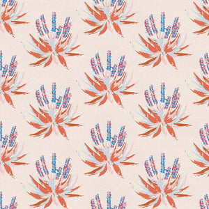 Sun And Sand Cactus Aloe Blue ½ yd-Fabric-Spool of Thread