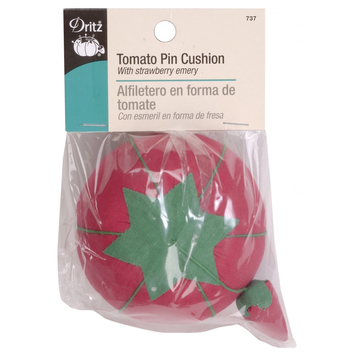 Tomato Pincushion With Strawberry Emery