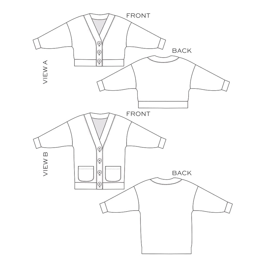 True Bias Marlo Sweater Sizes 14-30 Paper Pattern-Pattern-Spool of Thread