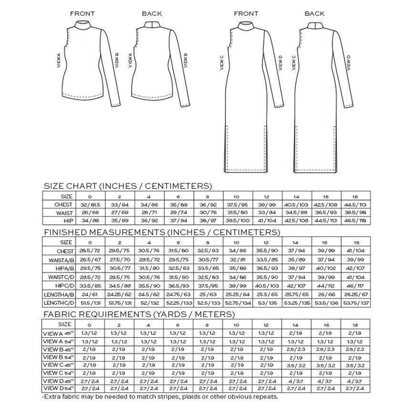 True Bias Nikko Top and Dress Paper Pattern-Pattern-Spool of Thread