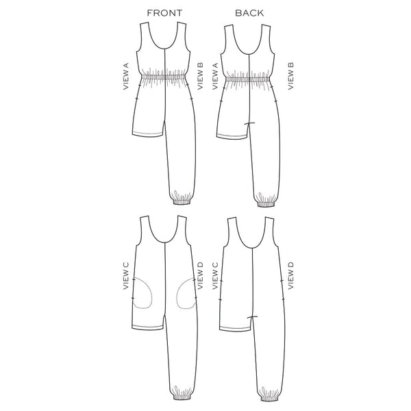 True Bias Nova Jumpsuit Sizes 0-18 Paper Pattern-Pattern-Spool of Thread