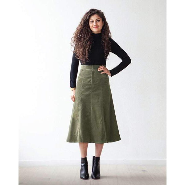 True Bias Salida Skirt Paper Pattern-Pattern-Spool of Thread