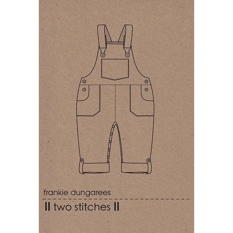 Two Stitches Frankie Dungarees and Pinafore Dress Paper Pattern-Pattern-Spool of Thread