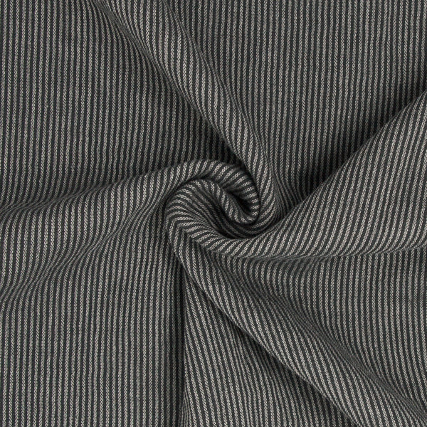 Wren Yarn Dyed Organic Double Gauze Black Pepper ½ yd-Fabric-Spool of Thread