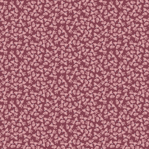 Xanadu Flora Beet ½ yd-Fabric-Spool of Thread