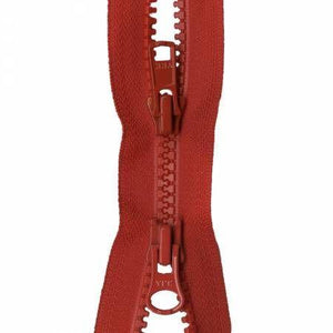 Zipper Vislon 2-way Separating 28-inch Atom Red-Notion-Spool of Thread
