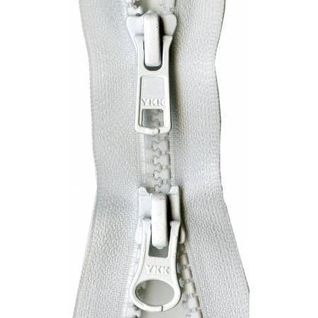 Zipper Vislon 2-way Separating 28-inch White-Notion-Spool of Thread