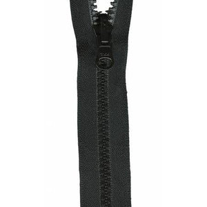 Zipper Vislon 2-way Separating 30-inch Black-Notion-Spool of Thread