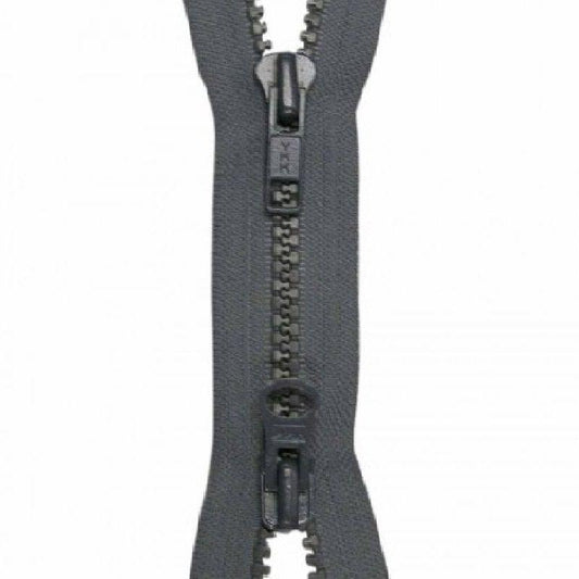 Zipper Vislon 2-way Separating 36-inch Rail Grey-Notion-Spool of Thread