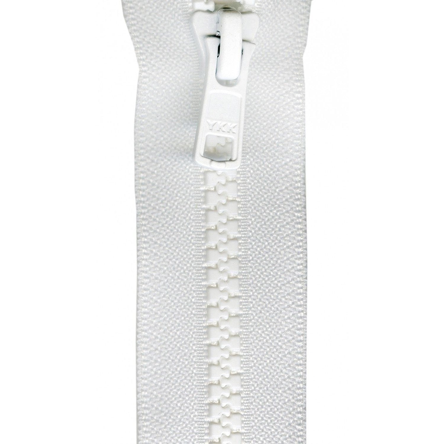 Zipper Vislon Separating 14-inch White-Notion-Spool of Thread