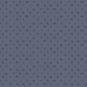 Celestial Symbols Grey ½ yd-Fabric-Spool of Thread