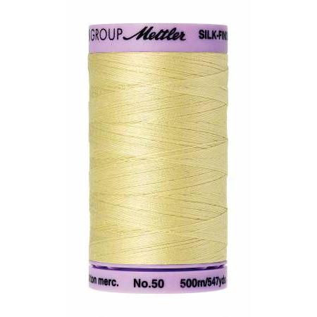 Mettler Silk Finish Cotton Thread 500m Lemon Frost-Notion-Spool of Thread