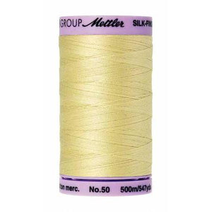 Mettler Silk Finish Cotton Thread 500m Lemon Frost-Notion-Spool of Thread