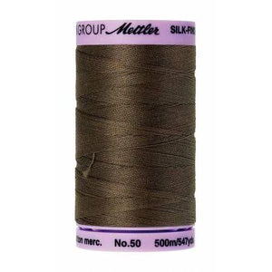 Mettler Silk Finish Cotton Thread 500m Olive-Notion-Spool of Thread