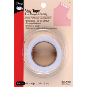 White Stay Tape 1/2 inch wide-Notion-Spool of Thread