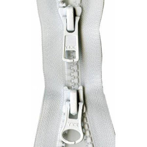 Zipper Vislon 2-way Separating 30-inch White-Notion-Spool of Thread
