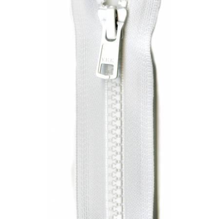 Zipper Vislon Closed Bottom 9-inch White-Notion-Spool of Thread