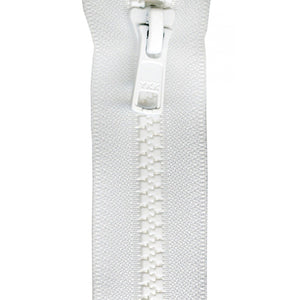 Zipper Vislon Reversible Separating 24-inch White-Notion-Spool of Thread