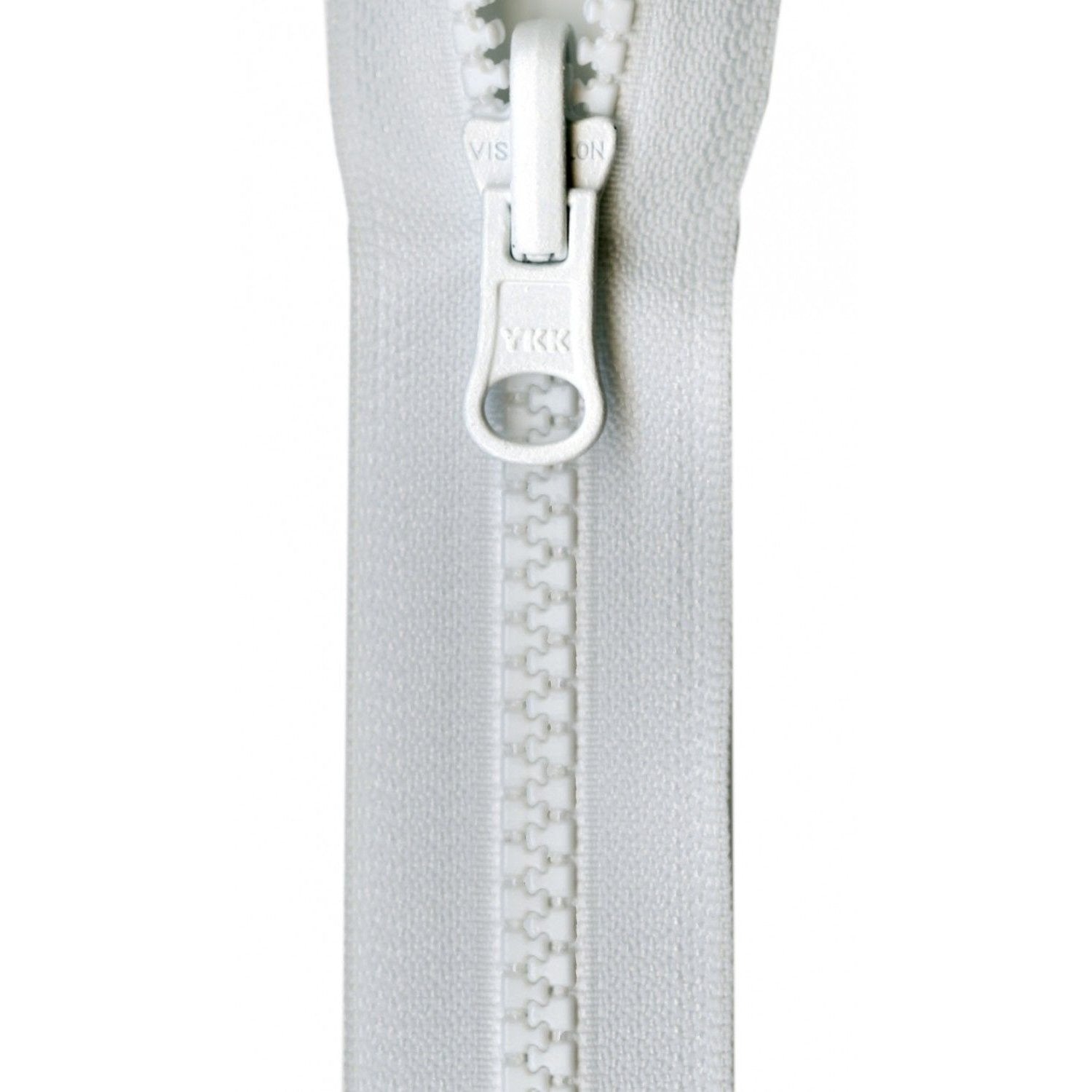 Zipper Vislon Reversible Separating 30-inch White-Notion-Spool of Thread